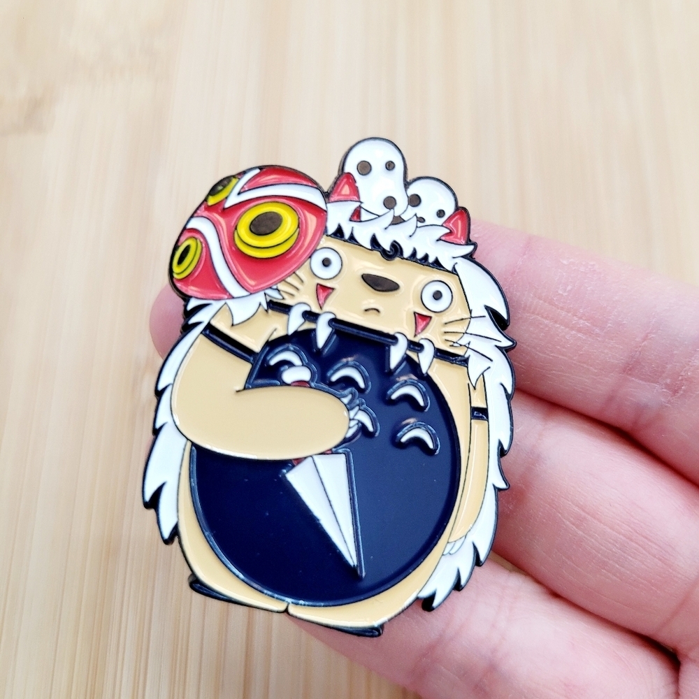 2/$20 Brand New My Neighbor Totoro Princess Mononke Pin Brooch